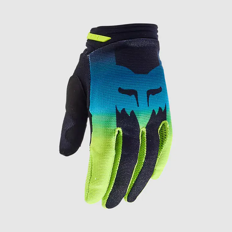 Guantes Moto Mujer 180 Flora Amarillo Fox 2