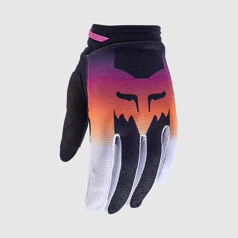 Guantes Moto Mujer 180 Flora Rosado Fox 1
