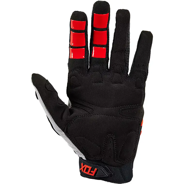 Guantes Moto Mujer Pawtector CE Gris/Rojo Fox 3