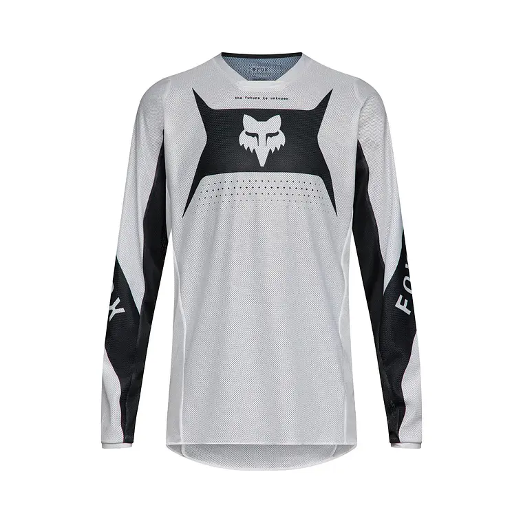 Polera Moto 180 Air Taper Negro/Blanco Fox 1
