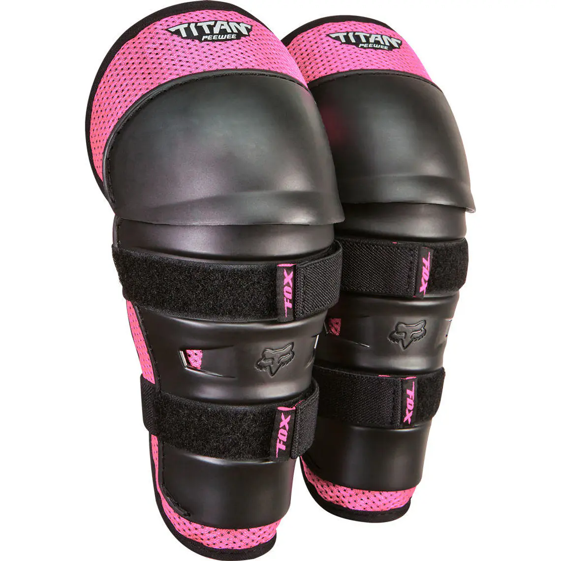 Rodilleras Moto Infantil Titan Knee Shin Grd Rosado Fox 1
