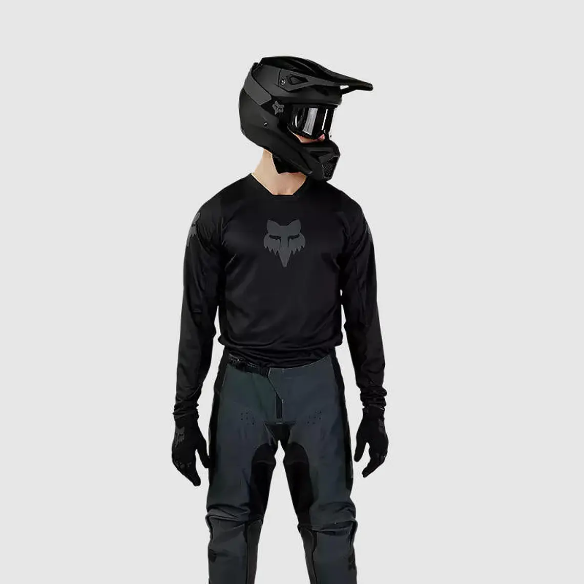 Polera Moto 180 Blackout Negro Fox 2