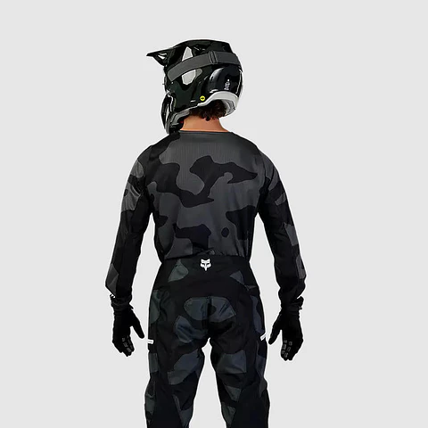 Polera Moto 180 Bnkr Camo Negro Fox