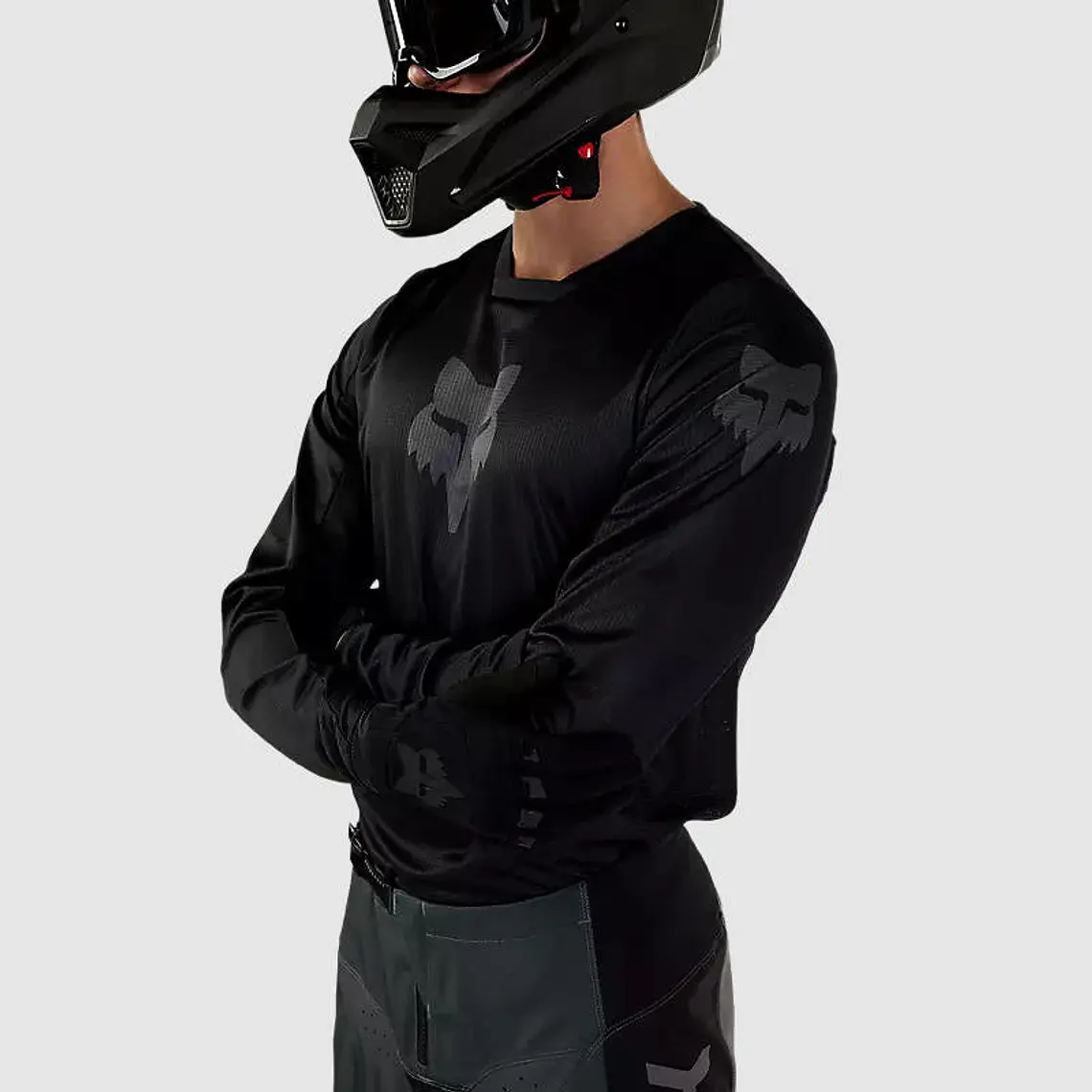 Polera Moto 180 Blackout Negro Fox 4
