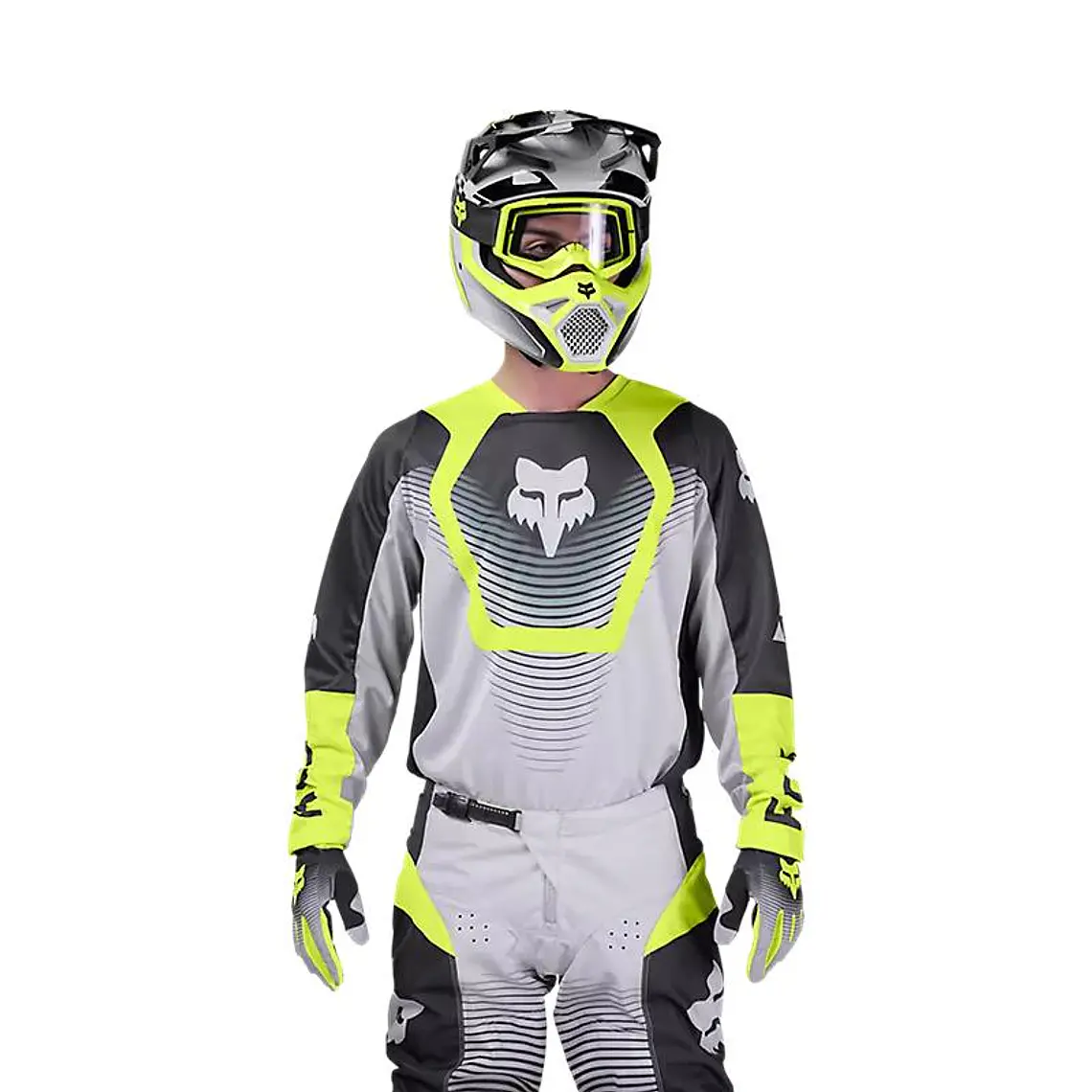 Polera Moto 180 Collect Amarillo/Negro Fox 3