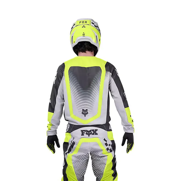 Polera Moto 180 Collect Amarillo/Negro Fox 4