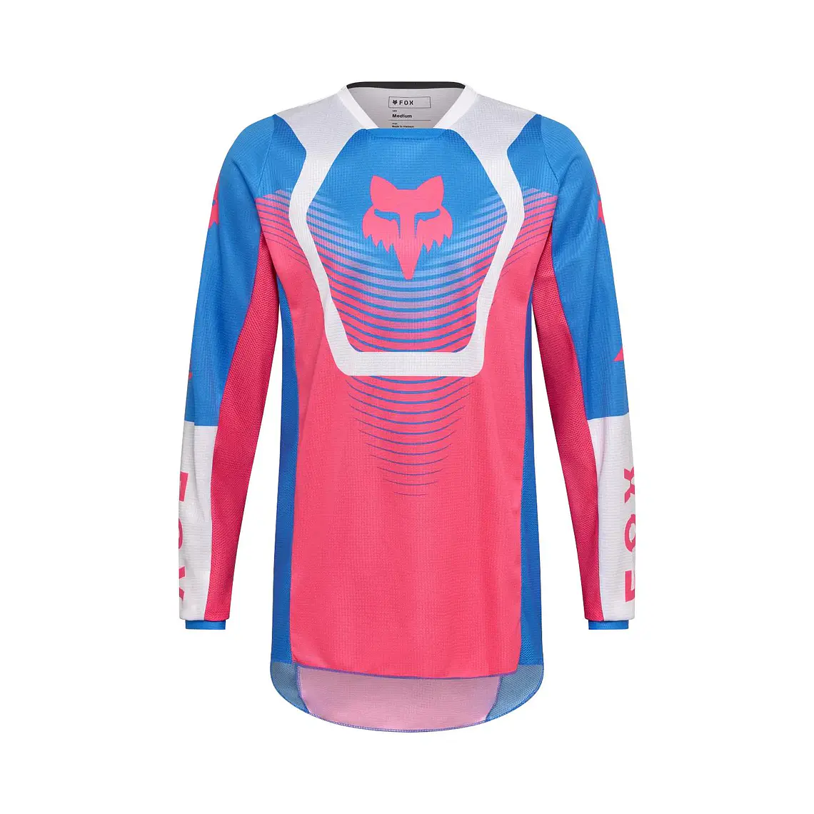 Polera Moto 180 Collect Azul/Rosado Fox 1