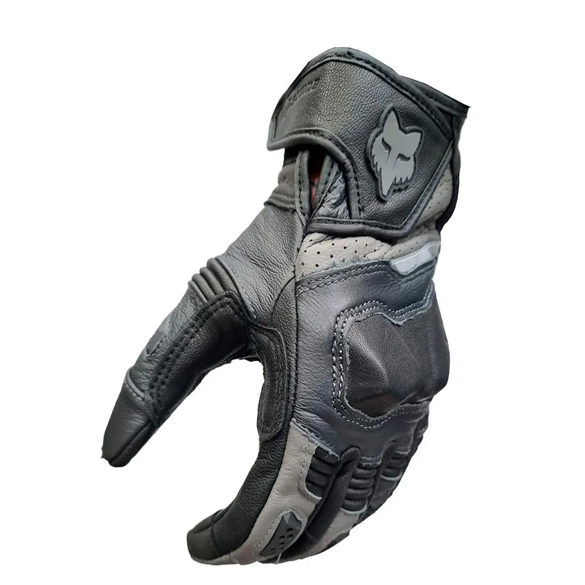 Guantes Moto Bomber Pro Gris Fox 1