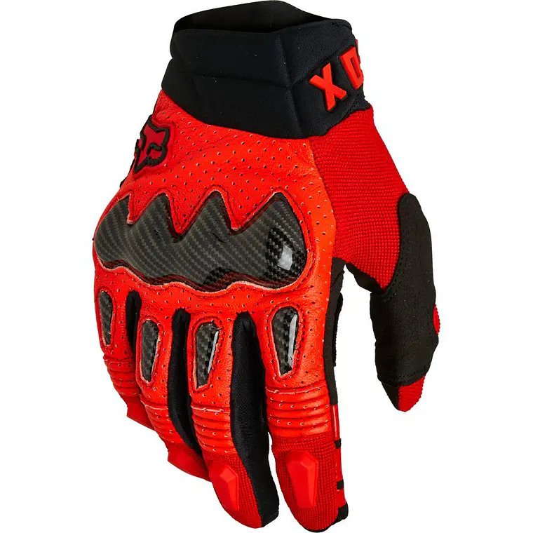 Guantes Moto Bomber Rojo Fox 1