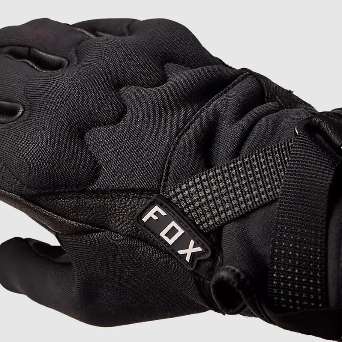 Guantes Moto Bomber Pro Stealth Negro Fox 4