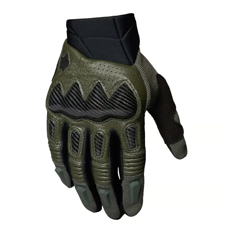 Guantes Moto Bomber Verde Fox 1