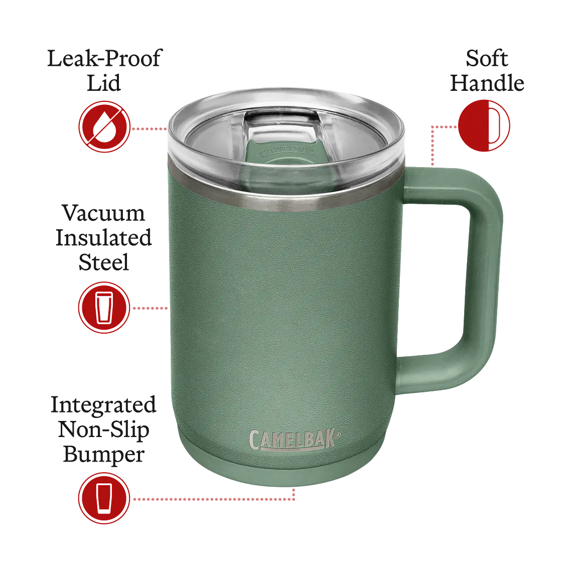 Vaso Hidratación Thrive Vss 470 cc Verde Camelbak 2