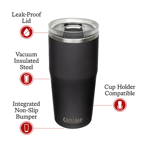 Botella Hidratación Thrive Tumbler Vss 590 cc Negro Camelbak