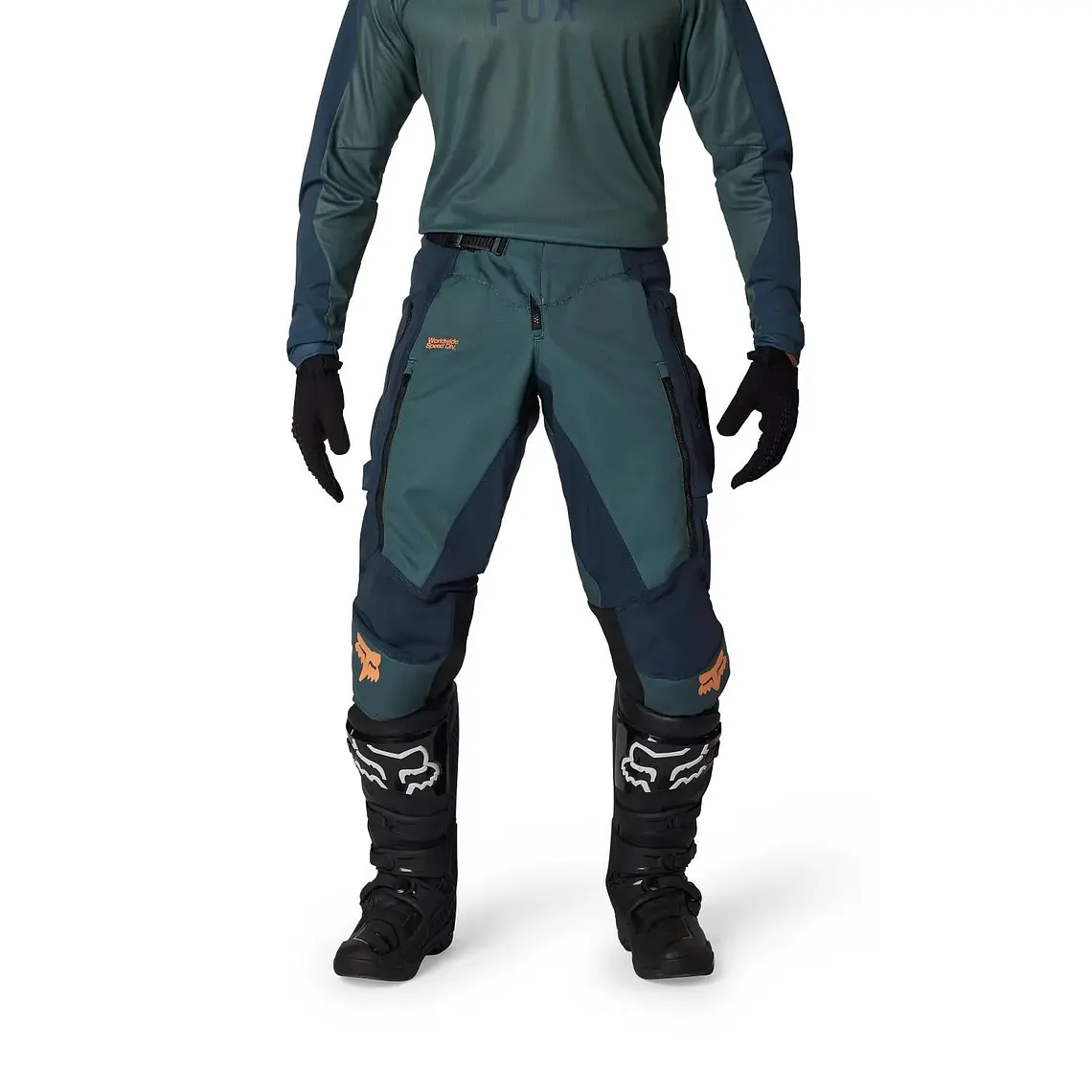 Pantalon Moto Ranger Off-Road Verde Fox 3