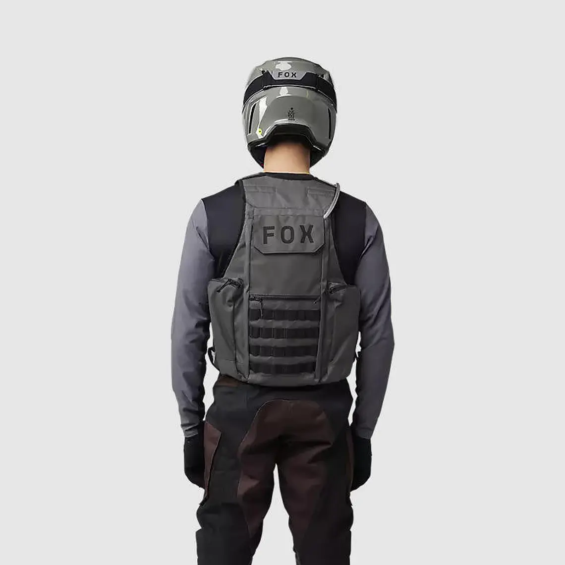 Chaqueta Chaleco Moto Legion Tac Gris Fox 4