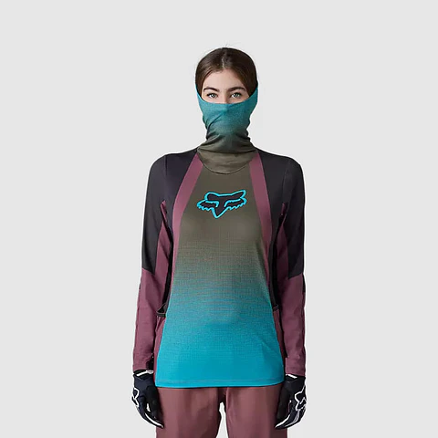 Polera Moto Mujer Ranger Drive Krux SXS Con Cuello Café Fox