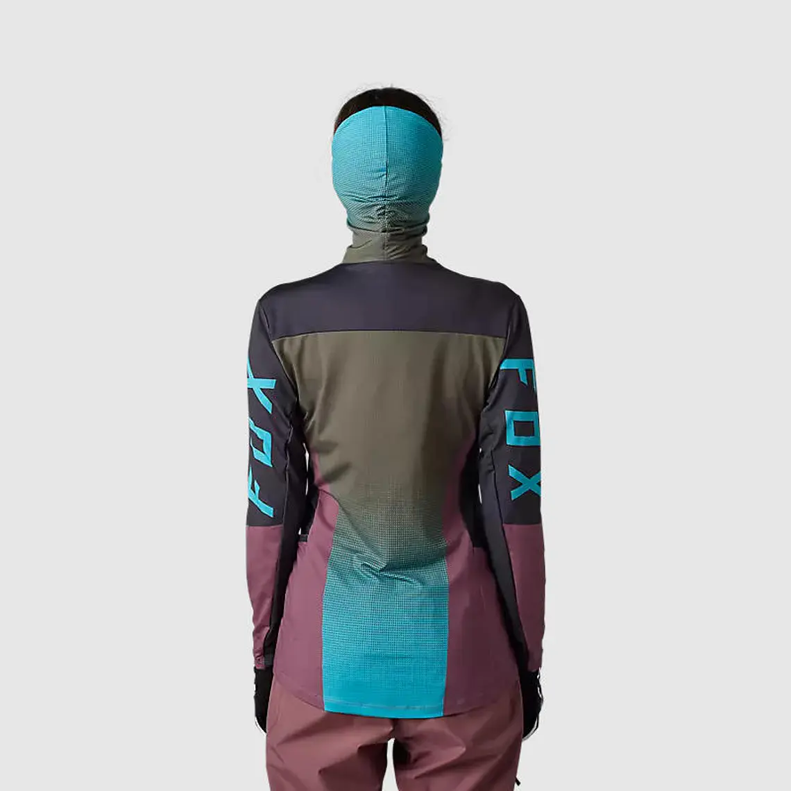 Polera Moto Mujer Ranger Drive Krux SXS Con Cuello Café Fox 2