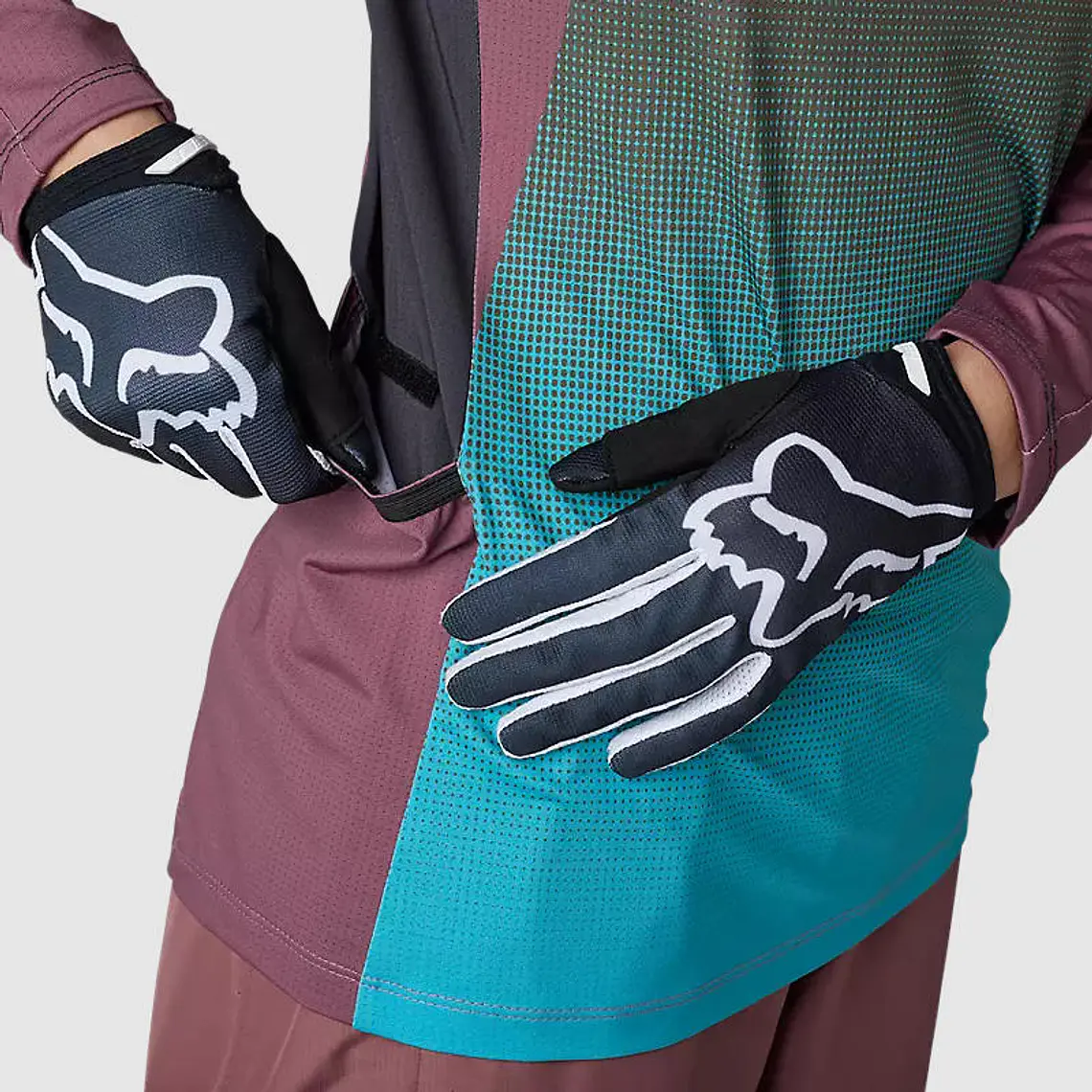 Polera Moto Mujer Ranger Drive Krux SXS Con Cuello Café Fox 4