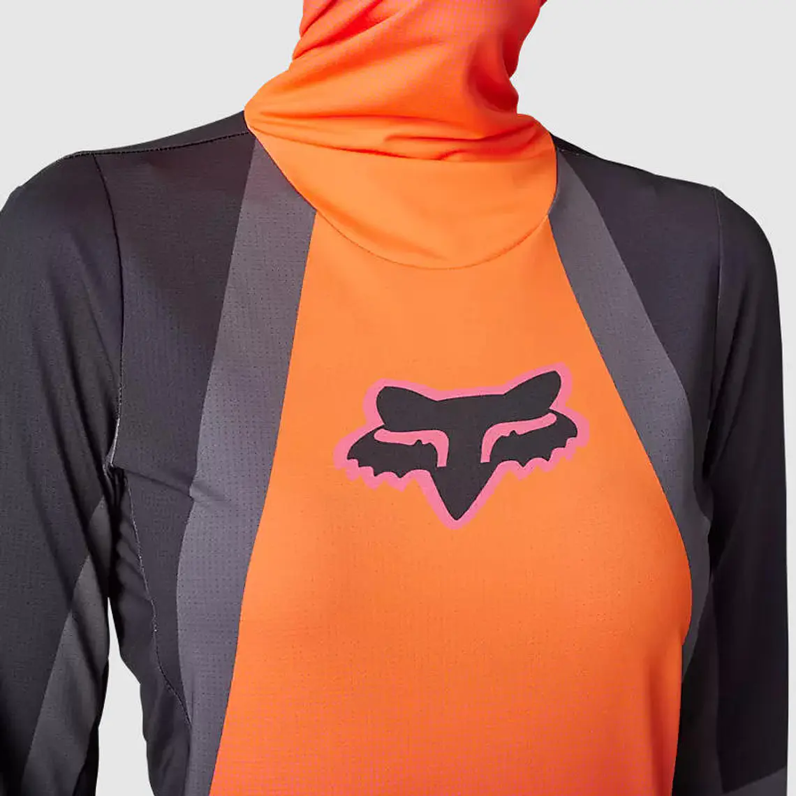 Polera Moto Mujer Ranger Drive Krux SXS Con Cuello Naranjo Fox 4
