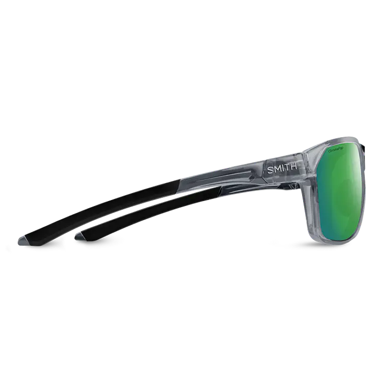 Lentes Smith Leadout PivLock Cement Crystal ChromaPop Green Mirror 3