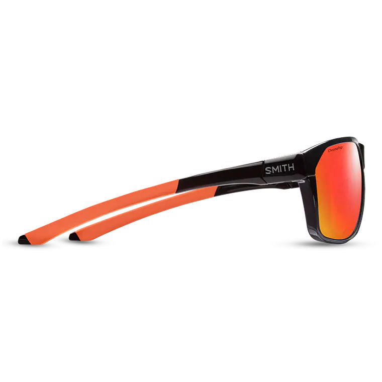 Lentes Smith Leadout PivLock Matte Black Cinder ChromaPop Red Mirror 3