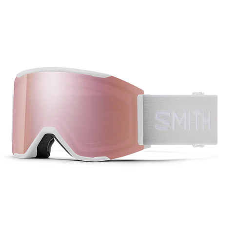 Antiparra de nieve Smith Squad MAG White Vapor ChromaPop Everyday Rose Gold Mirror