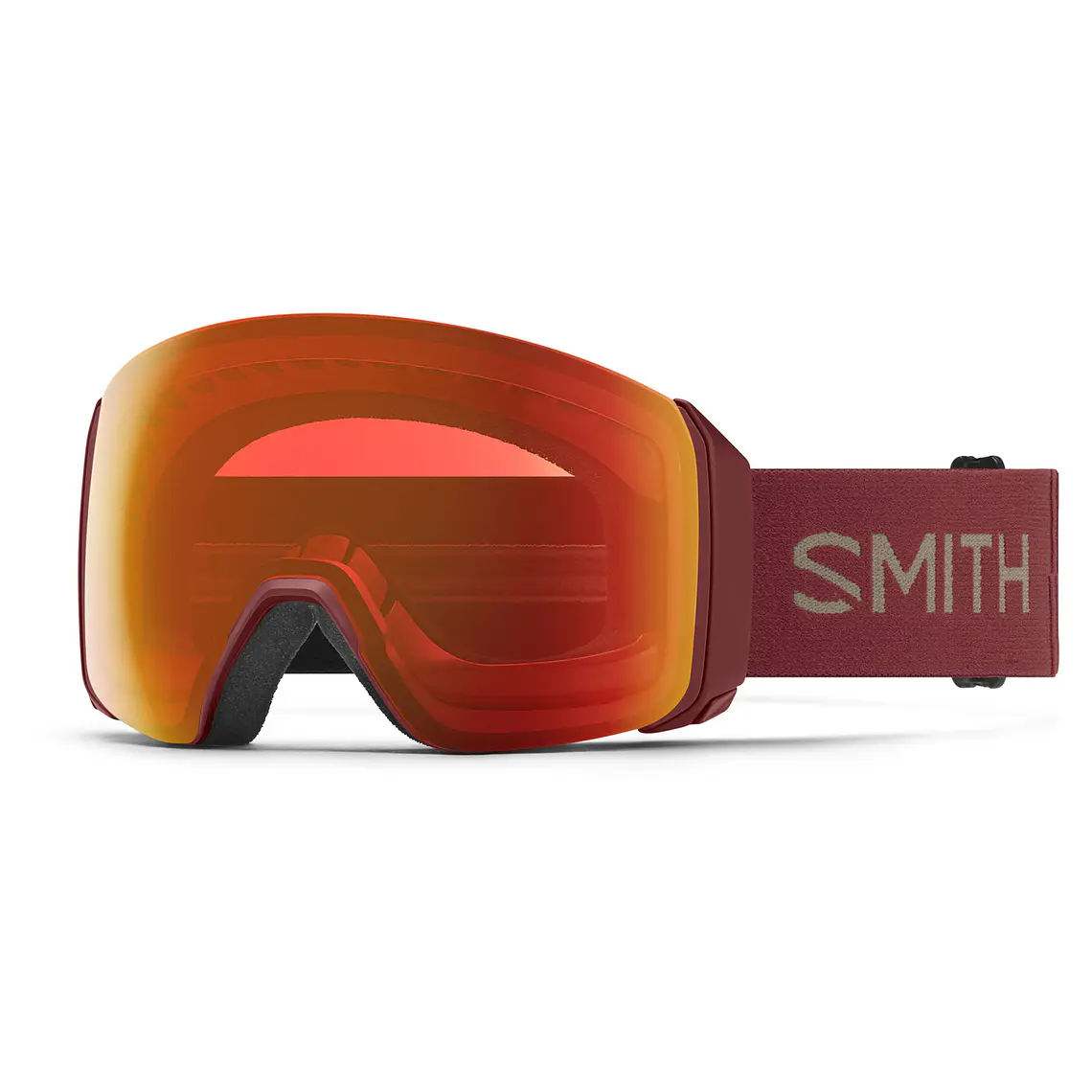 Antiparra de nieve Smith 4D MAG XL ChromaPop Everyday Rojo Ironwood Espejada 1