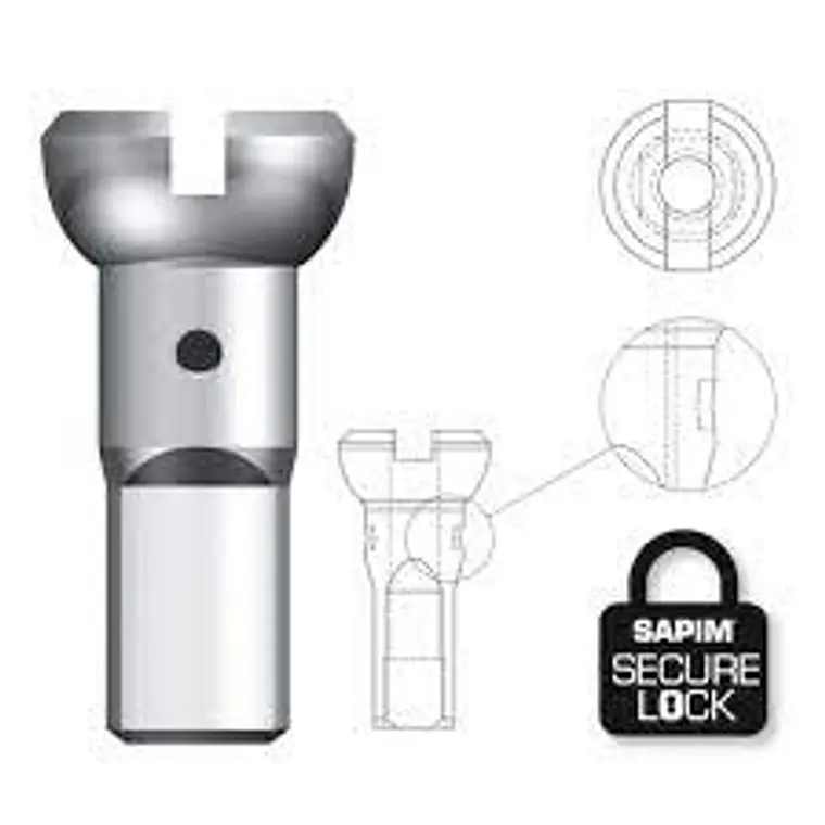 Sapim Niple Polyax Secure Lock bronce 14g/12mm plateado (100 u) 1