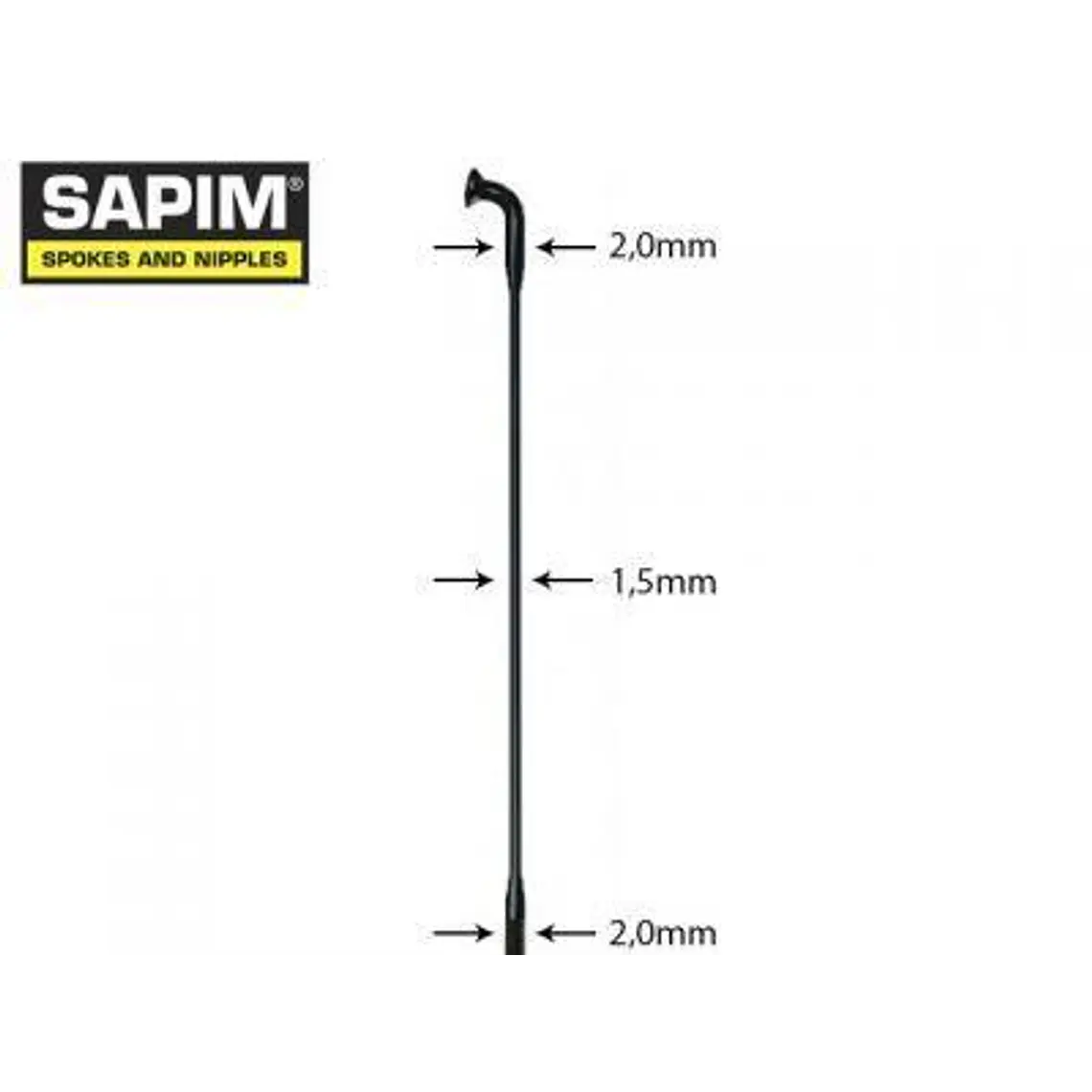 Sapim Rayo Laser negro 1