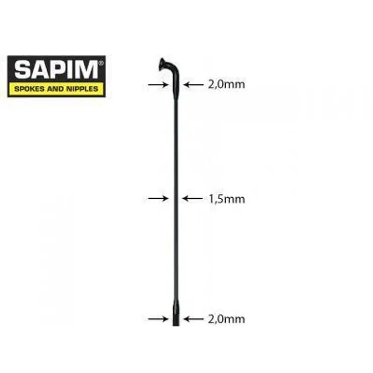 Sapim Rayo Laser negro 1