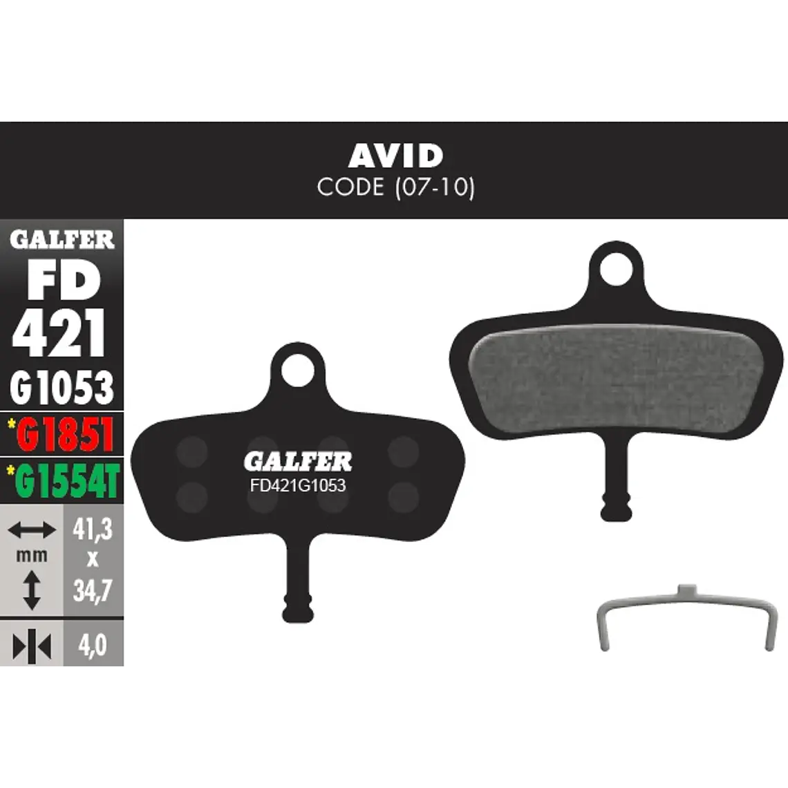 Galfer Pastillas Avid Code 2007-2010 1