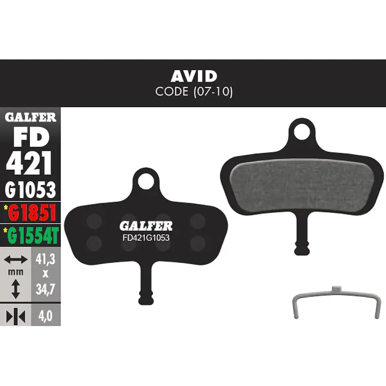 Galfer Pastillas Avid Code 2007-2010 1
