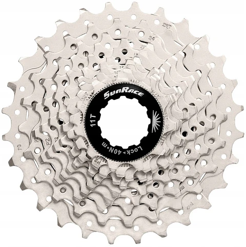 SunRace Piñón CSRS1 10V 11-28T plateado