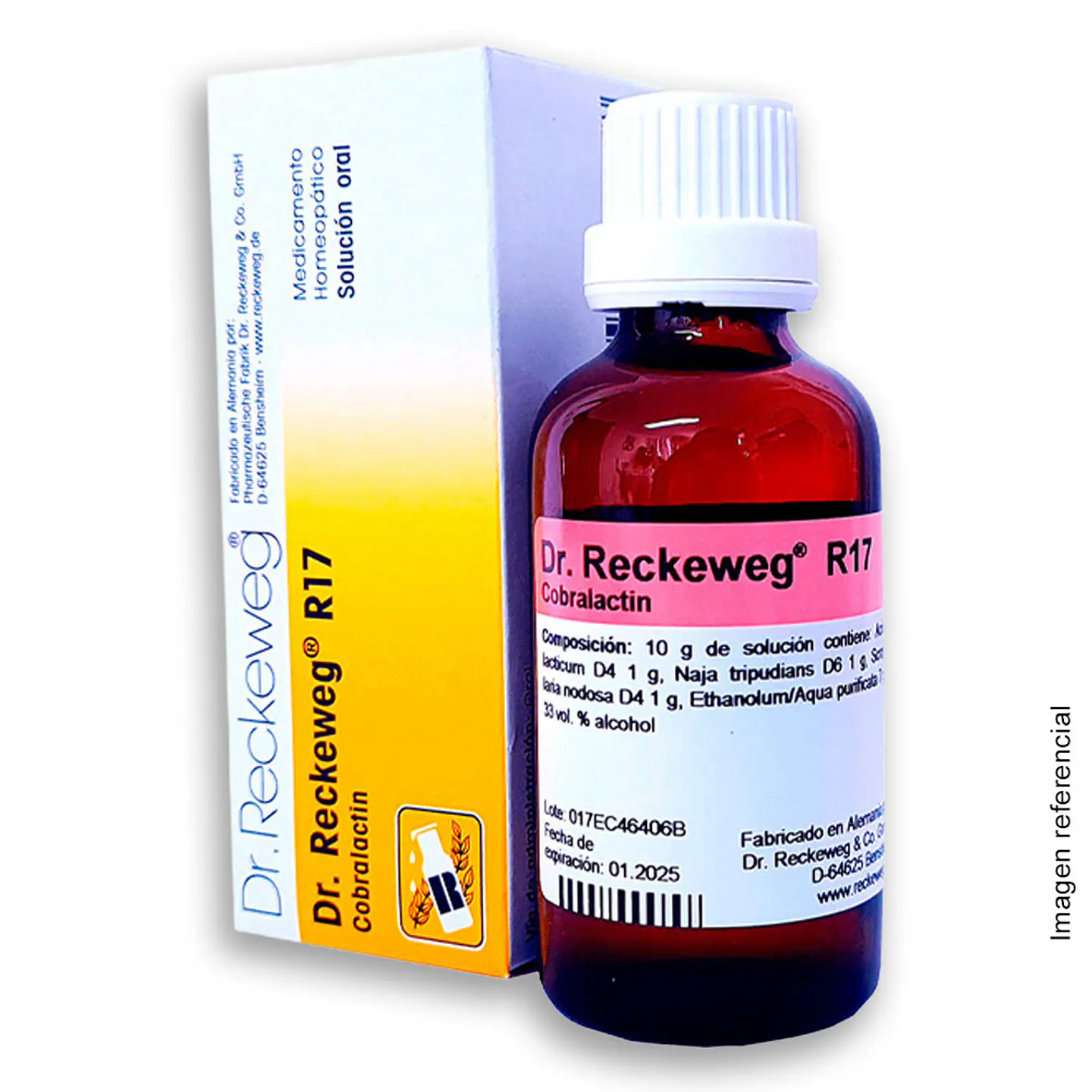 DR RECKEWEG R17 COBRALACTIN SOLUCION ORAL GOTAS x 50 ML 1
