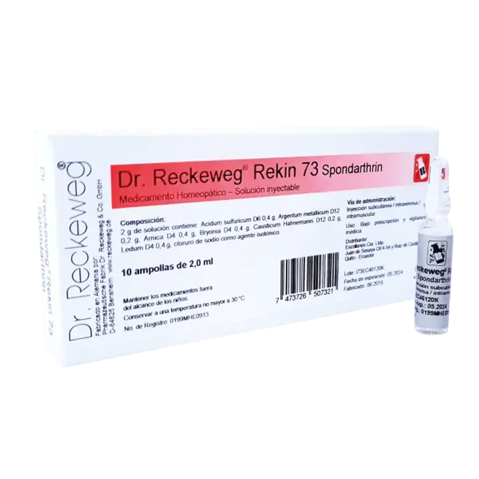 DR RECKEWEG R73 SPONDARTHRIN SOLUCION INYECTABLE x 10 AMPOLLAS 1