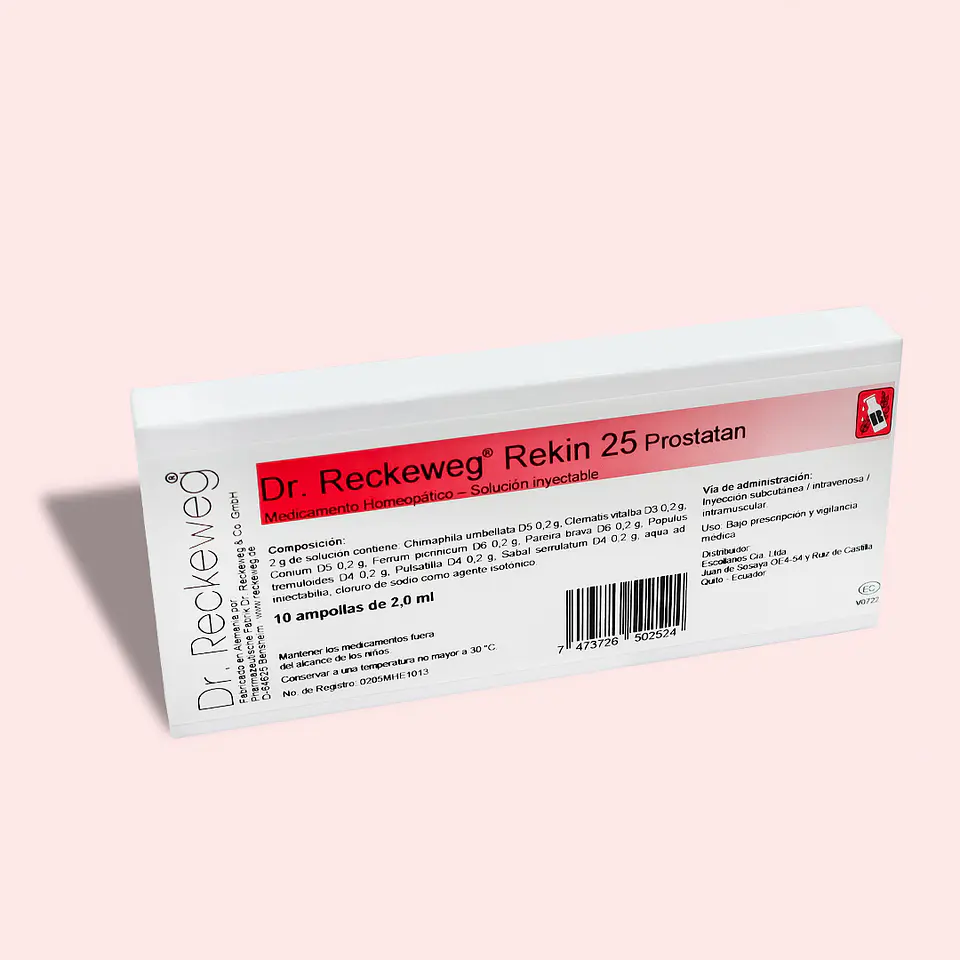 DR RECKEWEG R25 PROSTATAN SOLUCION INYECTABLE x 10 AMPOLLAS 1