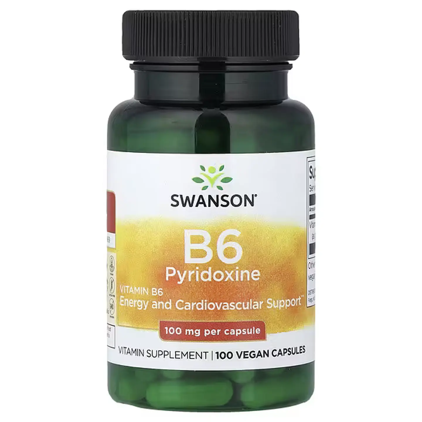 SWANSON B6 PIRIDOXINA 100 MG x 100 CAPSULAS 1