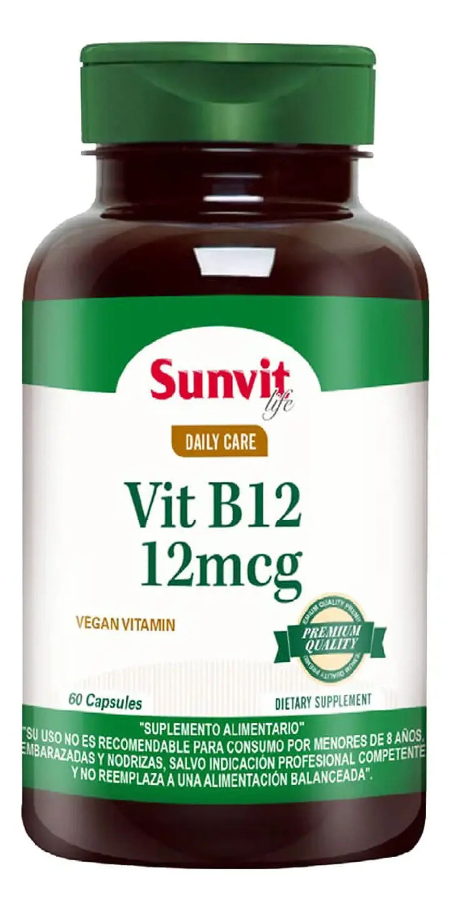 SUNVIT VITAMINA B12 12 MCG x 60 CAPSULAS 1
