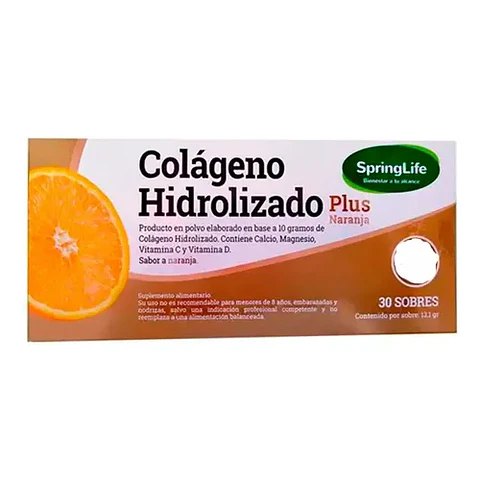 COLAGENO HIDROLIZADO PLUS SABOR NARANJA x30 SOBRES SPRINGLIFE
