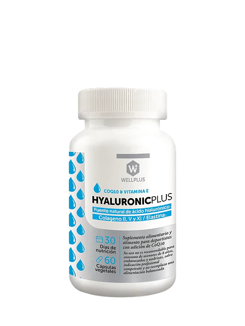 WELLPLUS HYALURONIC PLUS CoQ10 Y VITAMINA E x 60 CAPSULAS