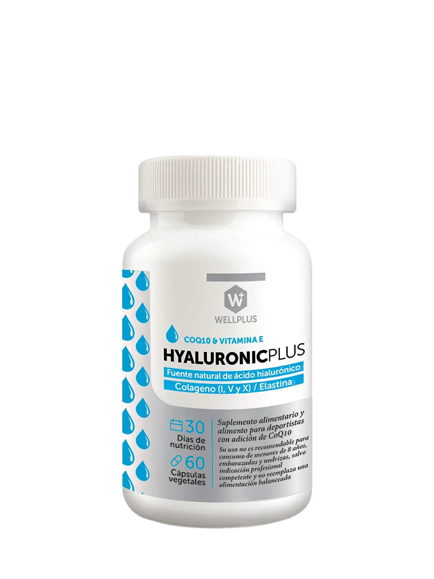 WELLPLUS HYALURONIC PLUS CoQ10 Y VITAMINA E x 60 CAPSULAS 1