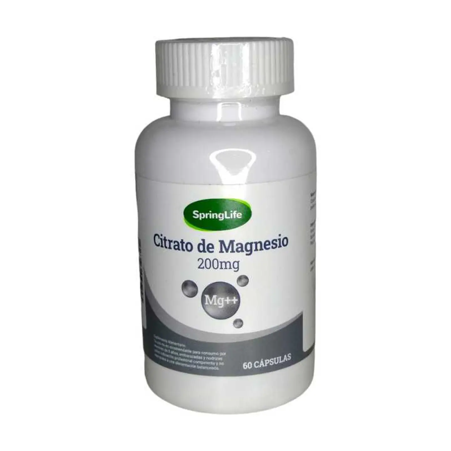 SPRINGLIFE MAGNESIO CITRATO 200 MG x 60 CAPSULAS 1