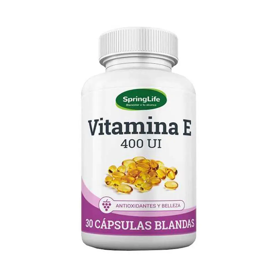 VITAMINA E 400UI x30 CAPSULAS BLANDAS SPRING LIFE 1