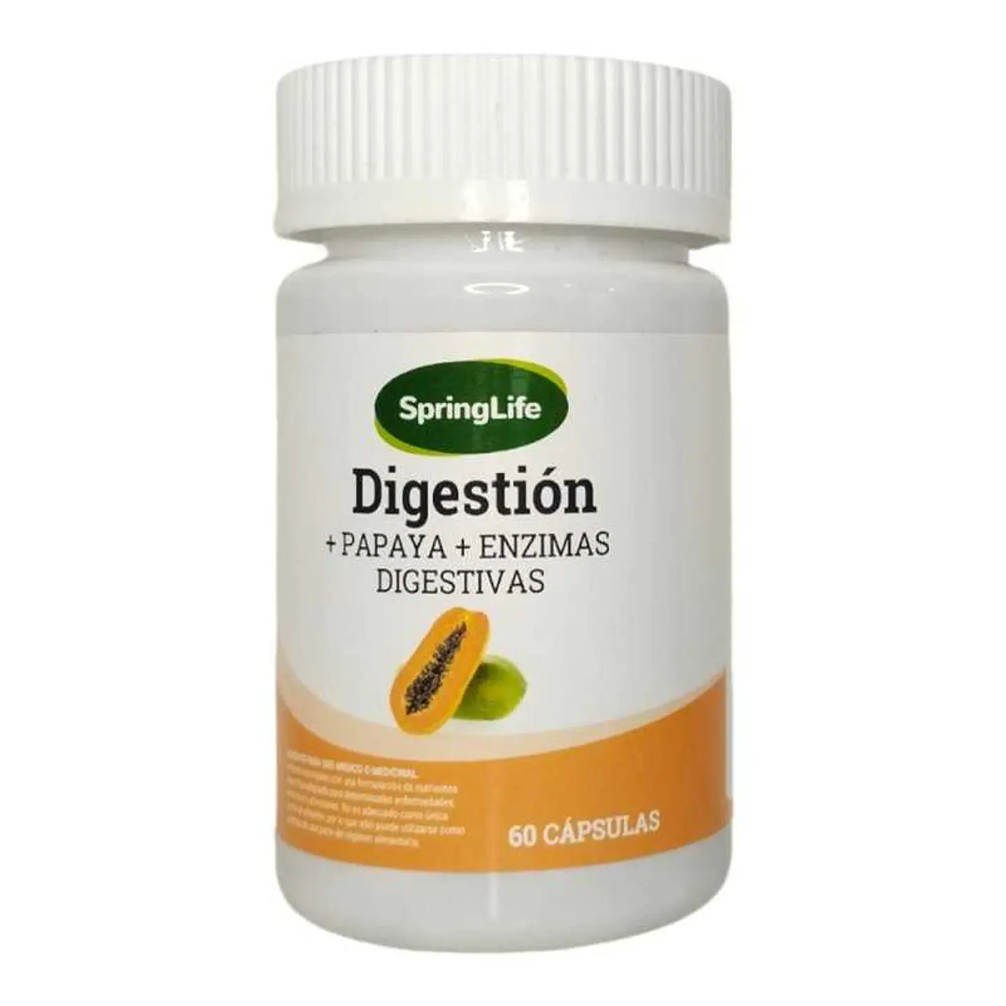 SPRINGLIFE DIGESTION PAPAYA + ENZIMAS DIGESTIVAS x 60 CAPSULAS 1