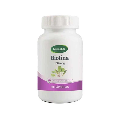 SPRINGLIFE BIOTINA 150 MCG x 60 CAPSULAS BLANDAS