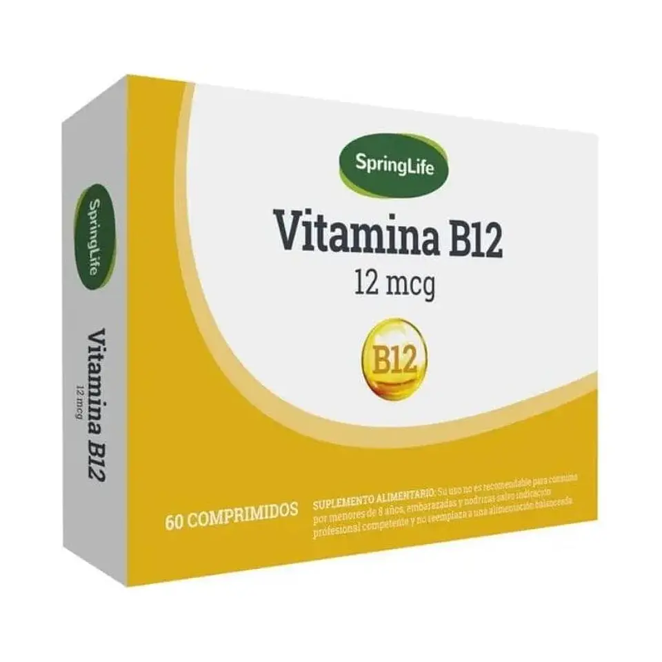 SPRINGLIFE VITAMINA B12 12MCG x60 COMPRIMIDOS 1