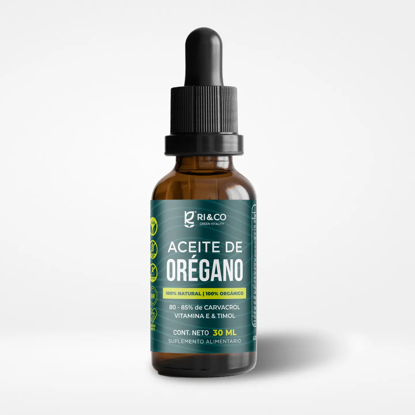 RI&CO ACEITE DE OREGANO 100% ORGANICO x 30 ML 1