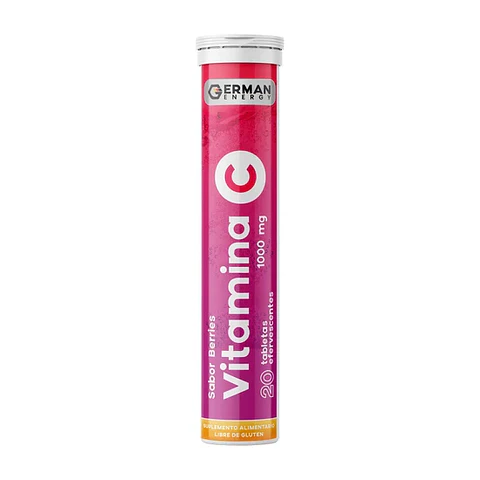 VITAMINA C 1000 MG EFERVESCENTE SABOR BERRIES x 20 TABLETAS EFERVESCENTES