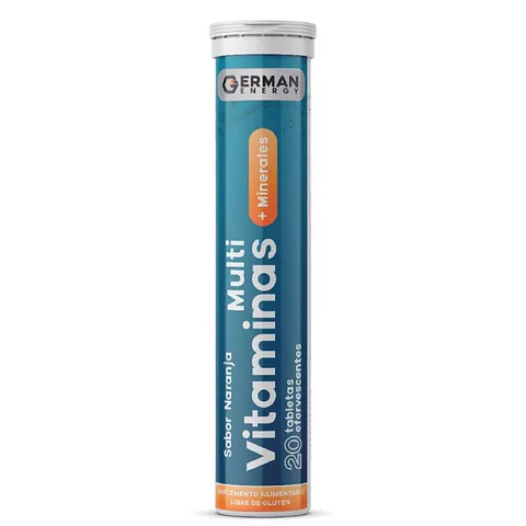 MULTI VITAMINAS + MINERALES SABOR NARANJA X 20 TABLETAS EFERVESCENTES