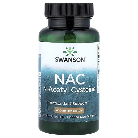 SWANSON NAC N-ACETIL CISTEINA 600 MG x 100 CAPSULAS